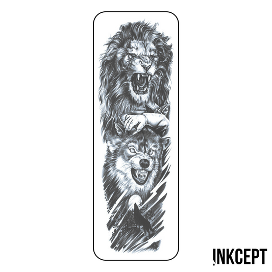 Lion & Wolf Roar Sleeve