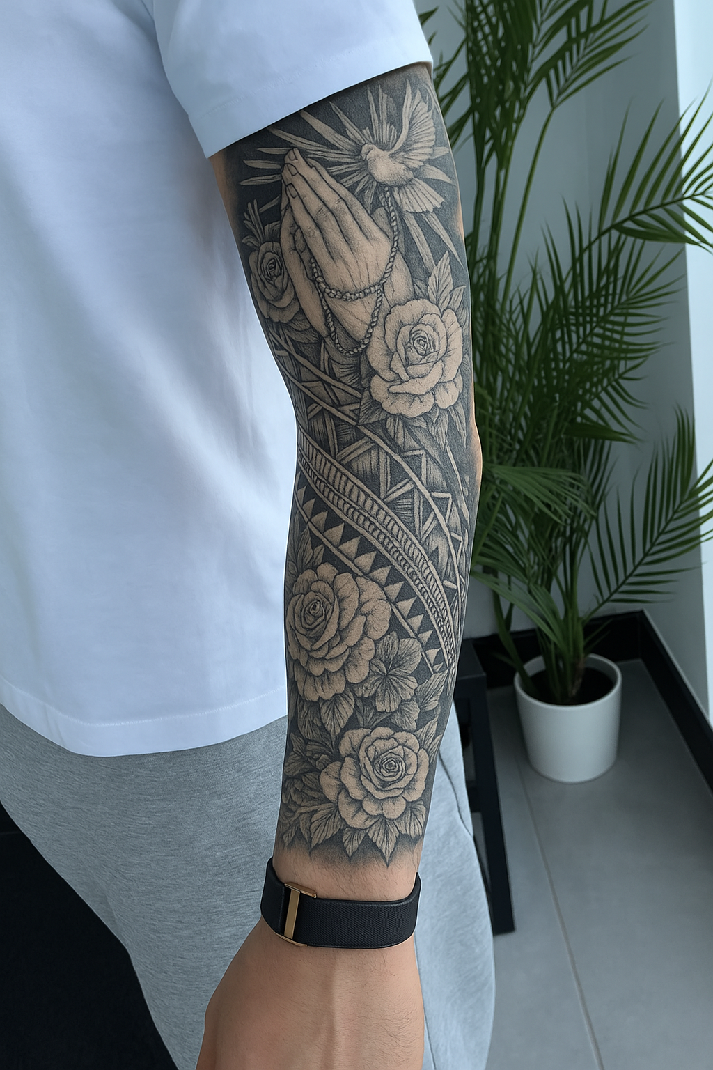 Prayer & Roses Sleeve
